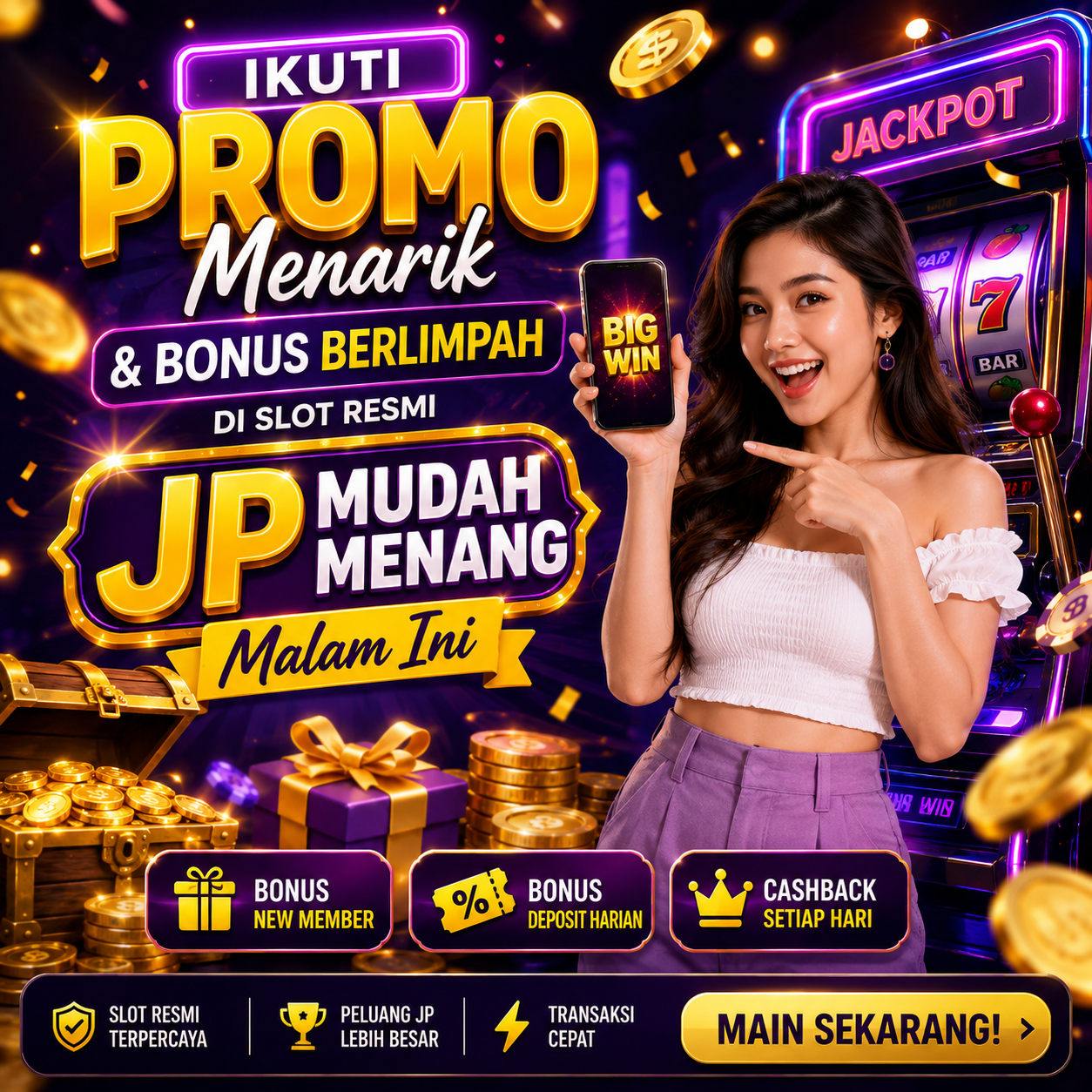 ROKET303: Ikuti Promo Menarik & Bonus Berlimpah di Slot Resmi JP Mudah Menang Malam Ini